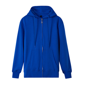 Sweat-shirts à capuche zippés pour hommes, vente en gros, design personnalisé, impression, polaire 220 g/m², polyester/coton, séchage rapide et respirant - Product Image 5