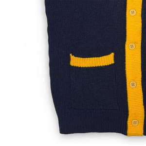 Crea tu Propio Suéter Cárdigan de Punto con Logotipo Personalizado de Alta Calidad, Cuello en V, Informal, para Hermandades/Fraternidades/Escuelas/Universidades - Product Image 4