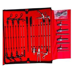 Juego de Instrumentos de Laparotomía de Acero de Metal Med Corporation, 108 Piezas, Instrumentos Quirúrgicos Manuales para Cirugía General, Reutilizables - Product Image 1