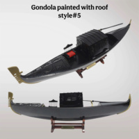 Gondole vénitienne - Bateau traditionnel italien, modèle en bois artisanal, peint à la main, couleur personnalisable, décoration de table pour la maison