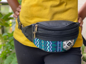 Jacquard Kilim <b>Leather</b> Hip Pocket <b>Belt</b> Fanny Pack Stylish <b>Leather</b> <b>Belts</b> Multi Uses <b>Pouch</b> <b>Belts</b> - Product Image 4