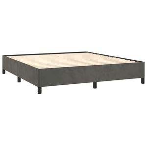 Gris oscuro 76 "x 79,9" King Velvet Up-Estructura de cama con funda sin colchón Categoría de producto Camas de terciopelo - Product Image 4
