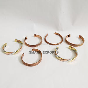 Elegant Handmade Copper Cuff <b>Bracelets</b> with Intricate Engraved Patterns <b>Healing</b> Properties Perfect for Everyday Style - Product Image 1