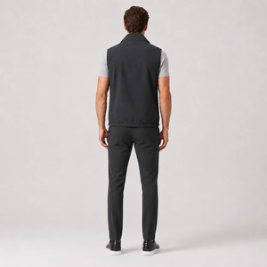 Conjunto Deportivo Informal de Invierno para Hombre, Ligero, de Nailon, con Chaqueta con Cierre y Pantalones Chinos, Dos Piezas, para Viajes y Desplazamientos - Product Image 2