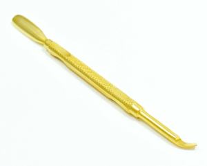 Gold Coated Pretty Nail Pusher Manicure Cuticle Nail Pusher Scraper Spoon Tools - Product Image 5