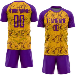 Uniforme de Fútbol 100% Poliéster, Conjuntos Deportivos Transpirables de Primera Calidad con Logotipo, Nombre del Equipo, Servicio OEM - Product Image 2