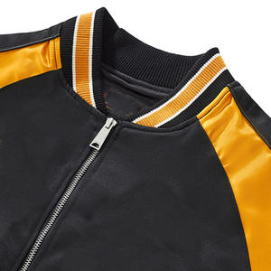 Custom Men's Baseball Satin <b>Jacket</b> for Men Embroidered Varsity Bomber Satin <b>Jacket</b> - Product Image 2