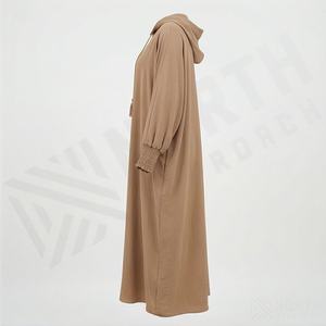 2025 OEM Kimono Outwear Abaya High Stretch Soft Thicker Polyester Fabric Muslim Women V Neck Long Sleeve Party Ramadan Wedding - Product Image 3