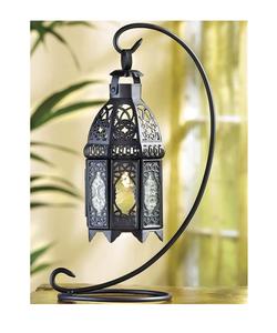 Farol marroquí de metal de inspiración antigua, ideal para casas de estilo vintage, eventos culturales y la cálida luz de velas. - Product Image 5