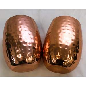 Verre à eau en cuivre de très bonne qualité, produit en cuivre fait main pour la maison et l'hôtel, nouveau style, verre à vin en cuivre pur - Product Image 1