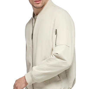 Men's Safari Jacket Woolen Fabric Breathable Lightweight Windproof Winter Stand Collar Loose Fit Streetwear - Product Image 6