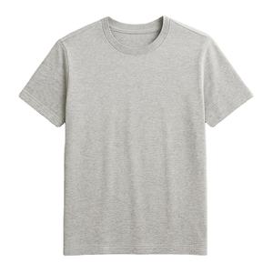 T-shirt unisexe à manches courtes et col rond, bleu chiné, 100% polyester, léger, respirant, anti-transpiration, anti-UV - Product Image 2