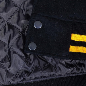 <b>Top</b> Selling Men's Winter Varsity Jacket Custom Breathable Quick Dry Leather and Wool Embroidery Decoration - Product Image 5