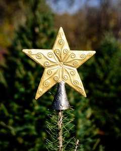 Modern Classic <b>Plastic</b> Starburst Christmas <b>Tree</b> Ornament 100pcs Standing Decor Indoor High Quality Durable Hollow Miniature - Product Image 3
