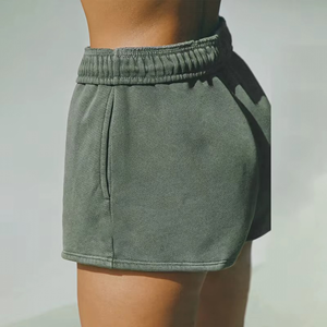 Shorts Deportivos Transpirables de Cintura Alta para Mujer, Tallas Grandes, Moda Casual, Corte Ajustado, Venta al Por Mayor - Product Image 6