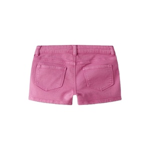 Pantalones Cortos Casuales de Verano para Niñas, Transpirables, Ecológicos, de Secado Rápido, Ligeros, de Algodón Twill, Pierna Recta, Cintura Ajustable con Botones - Product Image 6