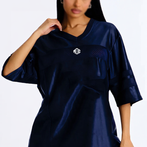 2026 Op maat gemaakte streetwear top, ademend, korte mouwen, modieus American football shirt, leverancier, unisex, boxy, cropped, vintage - Product Image 4