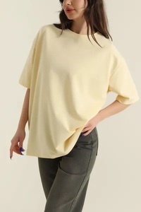 Camisetas Personalizadas Nuevas 100% Algodón para Mujer, Manga Corta, Color Sólido, Camiseta para Mujer - Product Image 4