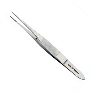 Pinzas para tejidos delicados con dientes finos 1X2 y pasador estabilizador para manipulación quirúrgica de precisión y aseguramiento - Product Image 4