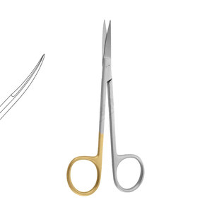 Ciseaux chirurgicaux Iris Super Cut incurvés en acier inoxydable manuel 115 mm/11,5 cm Fabricant Pakistan - Product Image 1