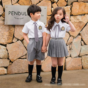 Uniformes Escolares para Niños y Niñas, Conjunto de Camisa Blanca de Alta Calidad, Uniforme Escolar para Estudiantes de Primaria y Secundaria, Diseño Personalizado - Product Image 5