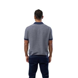 Camiseta Polo de Punto a Rayas para Hombre, Manga Corta, Corte Ajustado Informal, Transpirable, Moda Ejecutiva, Ropa de Primera Calidad, Colecciones de Alta Gama - Product Image 5