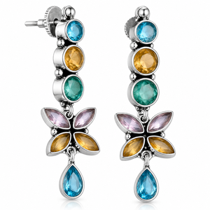 Verified Manufacturer <b>Oxidized</b> Silver Long Dangle Bell Drop Earring for Women | Wholesale Bulk Factory Direct Manufacturer - Product Image 1