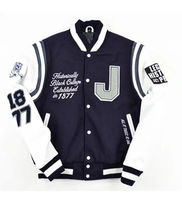 Fabricant de vestes universitaires, veste pull universitaire personnalisée, maillot de football pour hommes, veste de baseball vierge pour hommes en gros - Product Image 1