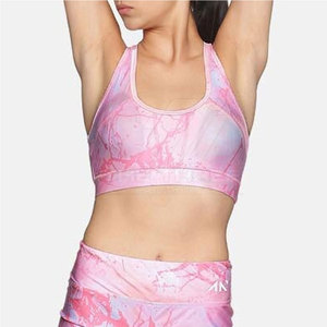 Vente directe usine – Soutien-gorge de sport simple avec logo frontal, maintien élevé, coupe extensible pour femme, idéal pour la gym, l'entraînement et le yoga - Product Image 4