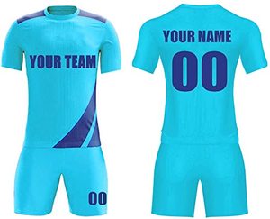 Maillot de football jaune personnalisé pour homme, manches courtes, sublimation du nom de l'équipe, 00, polyester respirant, uniforme - Product Image 4