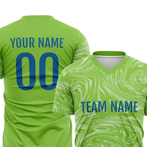 Último Diseño Personalizado de Camisetas de Fútbol Sublimadas y Transpirables, Nueva Llegada, Servicio OEM, Camisetas de Fútbol de Corte Regular - Product Image 6