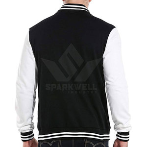 <b>Men</b> Letterman <b>Jacket</b> Classic Style <b>Warm</b> <b>Jacket</b> Ideal For Sports Team Training And Daily Wear - Product Image 3