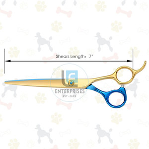 Tijeras de Peluquería Canina Rectas de Diseño Nuevo en Color Contrastante, Tijeras de Peluquería Canina Rectas de Marca Privada - Product Image 3