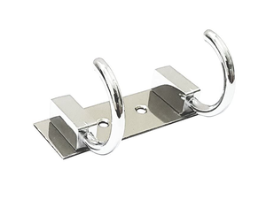 2 Pin Premium SS202 Stainless Steel Cloth <b>Hook</b> Modern Wall Mount Heavy Duty Rustproof <b>Kitchen</b> Coat Towel Door Hanger - Product Image 2