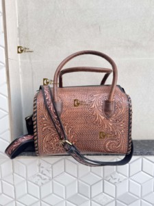 2026 Unique Designer Hand Tooled Carving Leather Speedy Handbag Gypsy <b>Boho</b> Shoulder Handmade Stylish Women's Shoulder <b>Bag</b> - Product Image 3