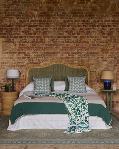 Tête de lit en rotin tressé écologique, en cannage naturel, faite à la main, style bohème, pour hôtel, mobilier de chambre à coucher, vente en gros - Product Image 2