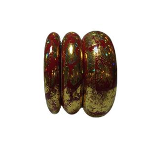 Pulsera acrílica coreana para mujer, brazalete redondo de Jade Natural de Color mezclado, joyería para mujer - Product Image 4