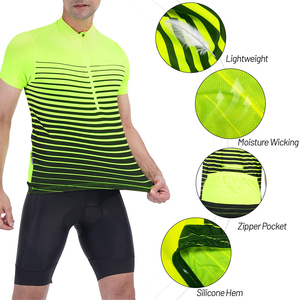 Maillot de cyclisme compétitif pour hommes, vêtement de vélo respirant pour la route et le VTT, haut de course en plein air - Product Image 3