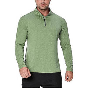 Wholesale Manufacturer Quarter Zip Golf Pullover Men Slim Fit Long Sleeve Zip Mens <b>Fishing</b> <b>Jumpers</b> Performance Sweatshirt - Product Image 3