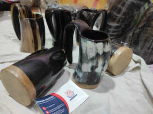 Meilleures ventes : Tasse en corne de buffle d'eau authentique et véritable, artisanat indien des Bubalus Bubalis de Sambhal - Product Image 3