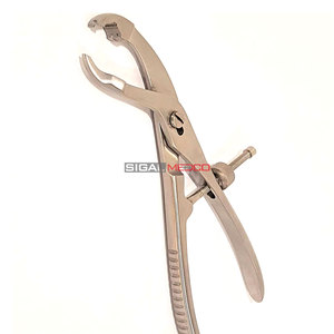 Orthopedic Bone Holding Forceps 7.5 Inch Self-Centering Ratchet Lock Surgical <b>Clamp</b> Manual Stainless Steel Bone Reduction SIGAL - Product Image 3