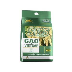 ข้าวสารขาวเวียดกัป ST25 ยี่ห้อเซปอน ขายส่ง บรรจุถุง 5 กก. คุณภาพพรีเมียม เนื้อข้าวแข็ง ได้รับการรับรองมาตรฐาน HACCP ISO GMP จากเวียดนาม อายุการเก็บรักษา 1 ปี - Product Image 1