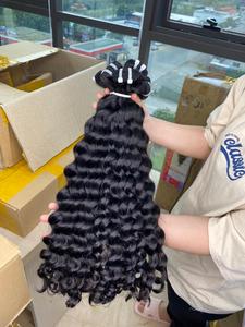 Extensiones de cabello humano virgen vietnamita 100%, máquina de cabello Remy recto, teje doble trama, 100gr, paquetes seguros de tinte más ligero - Product Image 4