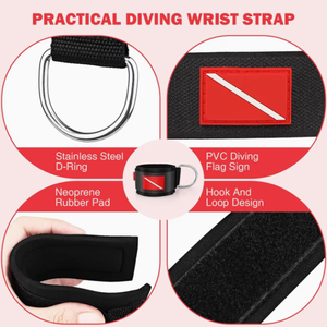 Sangle de soutien réglable pour poignet Profit Sport avec fermeture auto-agrippante pour la musculation et l'entraînement en force, noir et rouge - Product Image 2