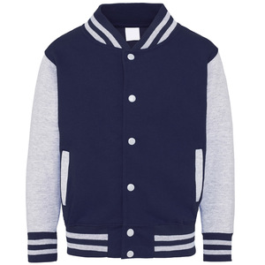 Vestes universitaires unisexes personnalisées de qualité supérieure, manches en laine, OEM, pour équipes de basketball de lycée, vêtements de sport matelassés à capuche réversibles - Product Image 2