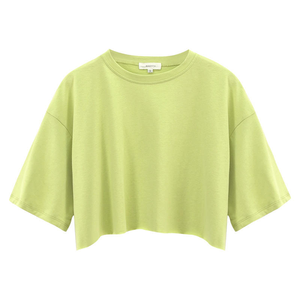 Wholesale Price <b>Women</b> <b>Crop</b> <b>Top</b> Latest Style Hot Selling Anti Wrinkle Durable Material 100% Cotton Summer Logo Fully Customized - Product Image 3
