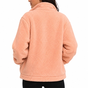 Women's Sherpa <b>Fleece</b> <b>Jacket</b> Premium Sherpa <b>Fleece</b> Fabric Soft Warm Cozy Lightweight <b>Teddy</b> Full Front Zipper Sherpa <b>Jacket</b> - Product Image 2