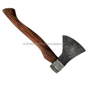 Hacha con hoja de acero forjado y mango de madera para partir leña - Product Image 1