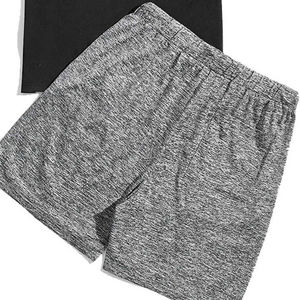 Men's Casual Summer T-Shirt <b>Set</b> Black Crew Neck Color Block Short Sleeve Gray Elastic Waist Shorts Breathable <b>Knitted</b> Fabric - Product Image 5