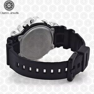 Reloj de Lujo para Hombre Charm Jewells, Acero Inoxidable, Esfera de 40 mm, Bisel con Diamantes, Movimiento Mecánico Analógico, Resistencia al Agua de 10 Bares, con Botón de Presión - Product Image 4